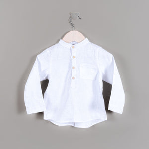 Camisa Lorenza Ml Lino Blanco NAPI