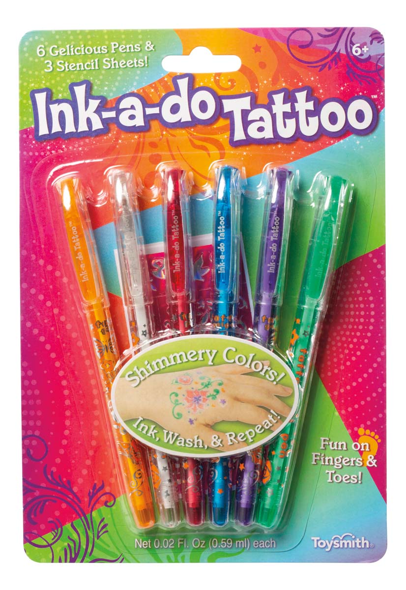 Plumas Tatuajes Infantil Ink-A-Do