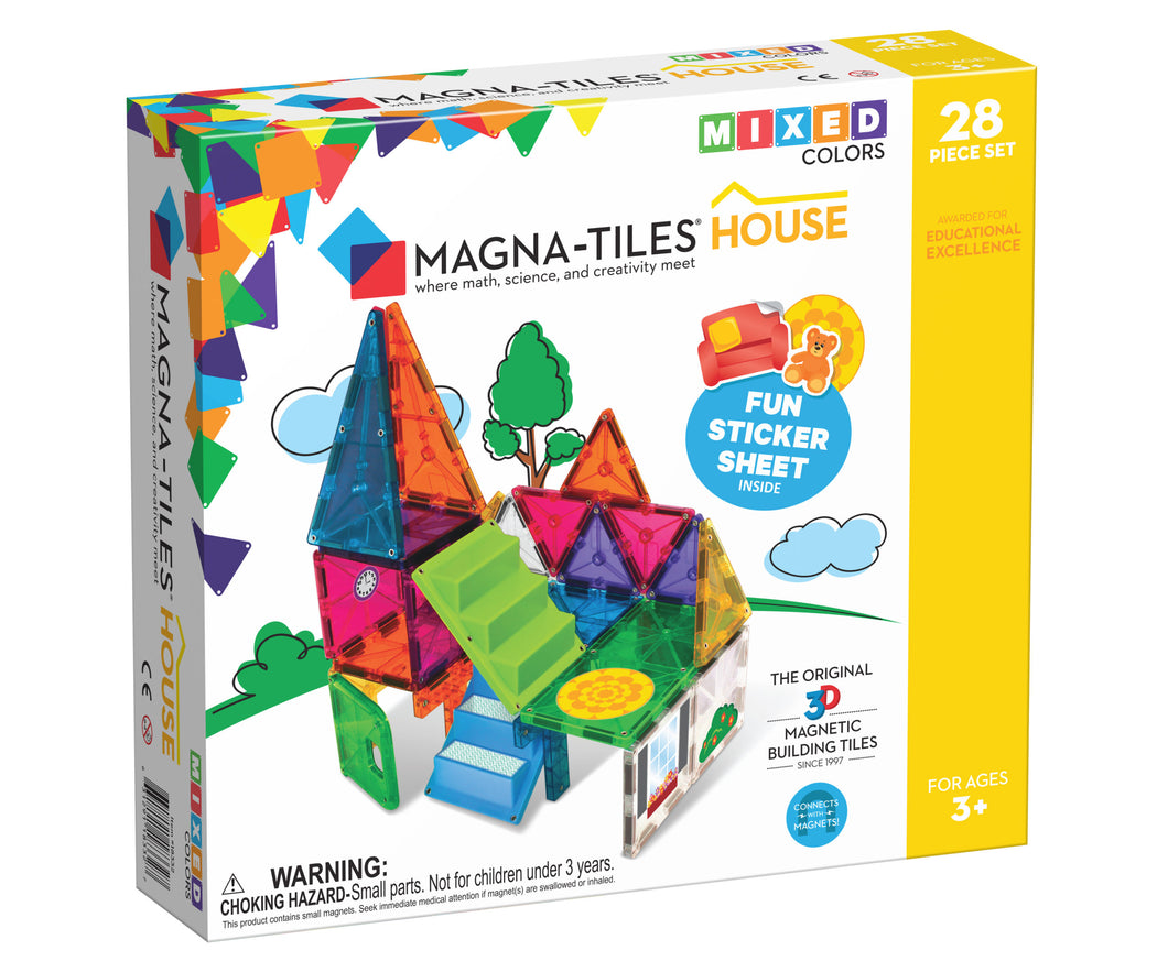 Magna Tiles Casitas Set de 28 Piezas