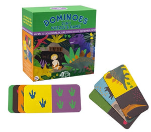 Dominó Reversible 2 en 1, Dinosaurios PETIT NENE