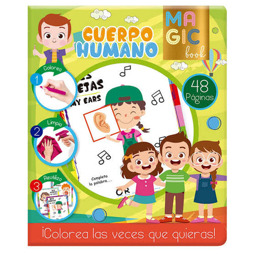 Libro Cuerpo Humano y Dinosaurios CHIKY MARKET