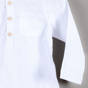 Camisa Lorenza Ml Lino Blanco NAPI