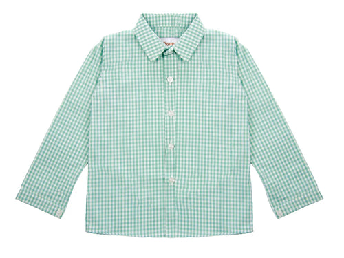 Camisa Cuadros Menta