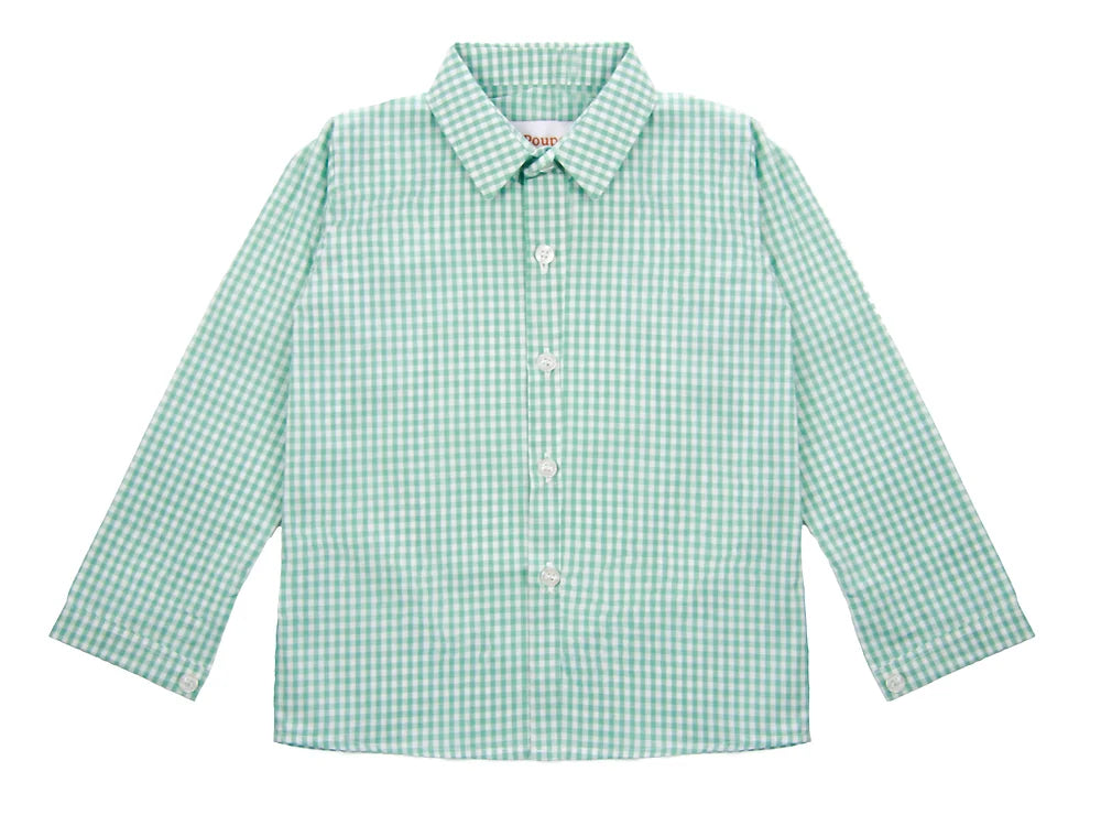 Camisa Cuadros Menta