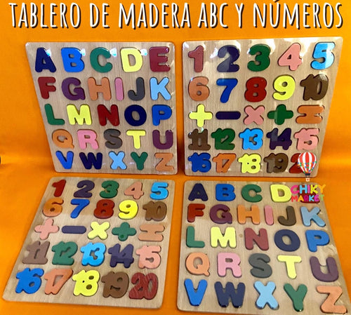 ABC de Madera Tablero  CHIKY MARKET