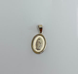 Medalla Virgen de Guadalupe Oral 14K