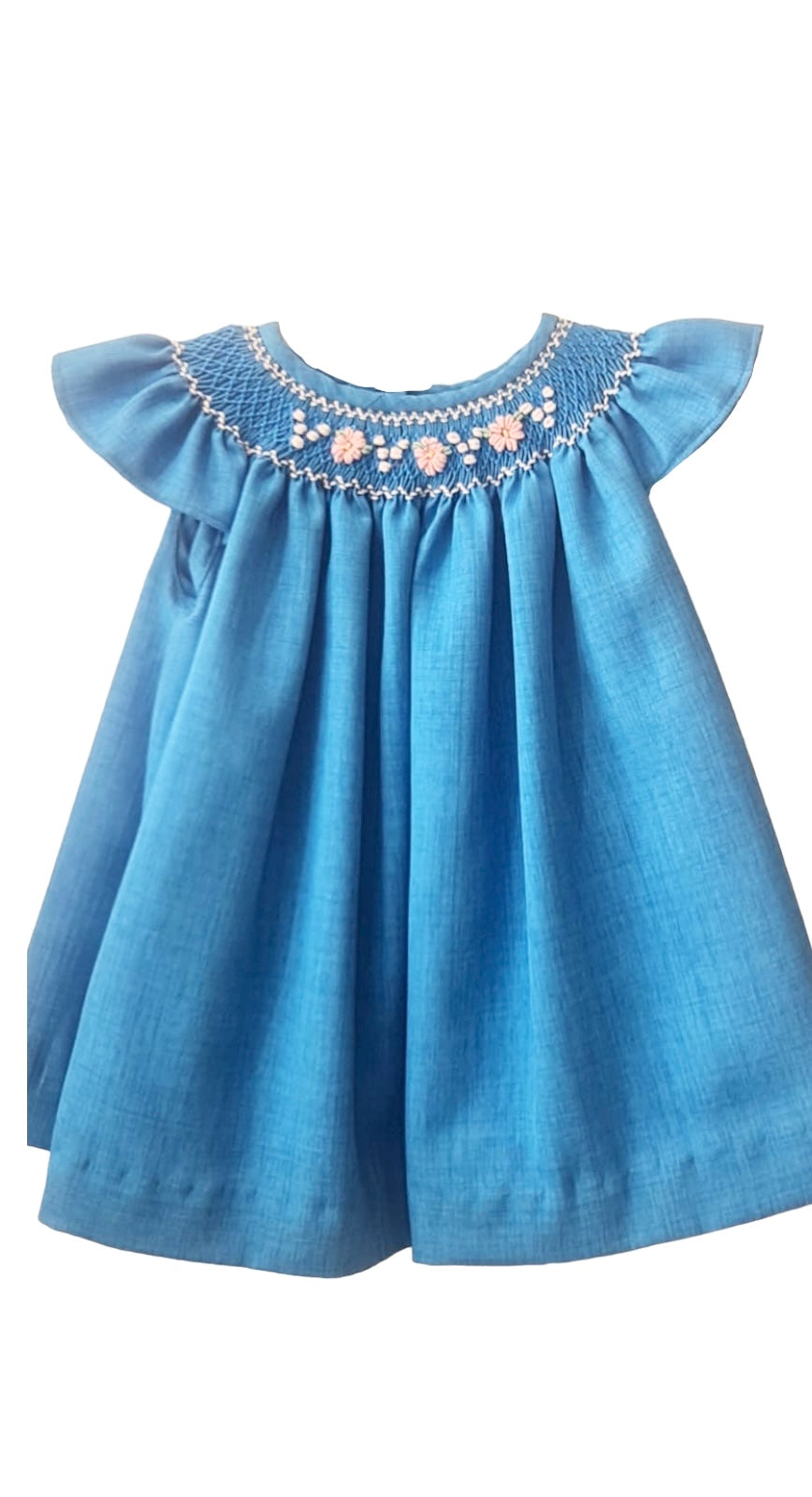 Vestido Smock Azul Rey  PETIT NENE