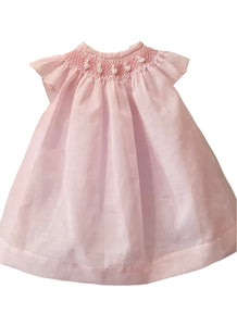 Vestido Smock Lino rosa PETIT NENE