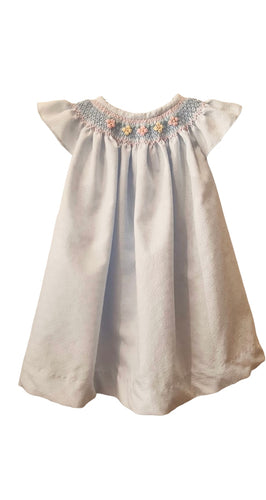 Vestido Smock Azul Pastel  PETIT NENE