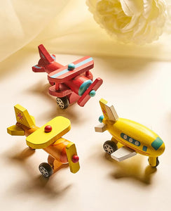 Mini Carritos y Aviones de Madera CHIKY NYNO