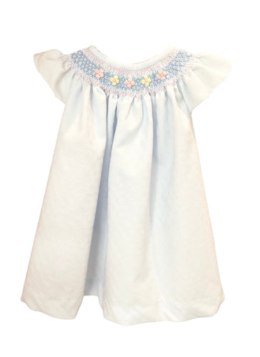 Vestido Azul Cielo con Florecitas  PETIT NENE