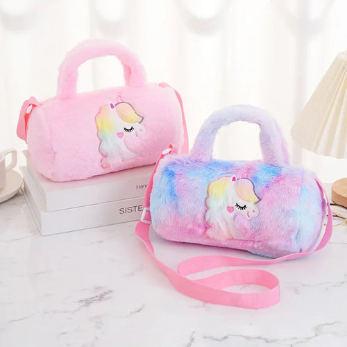 Bolso Peluche Unicorno PORFYDYA