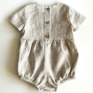 Shortall de Lino Beige