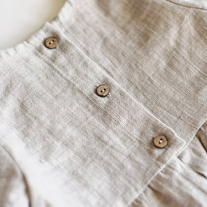 Shortall de Lino Beige