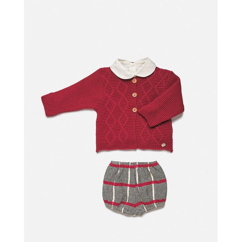 Conjunto Chaqueta Niño Cuadros Aranes  Rioja ALINA